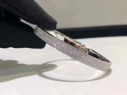 [Raffine]HM KELLY BRACELET IN SILVER AND FULL PAVE DIAMOND