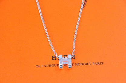 [Raffine]HM NECKLACE H LETTER OVAL SERIES