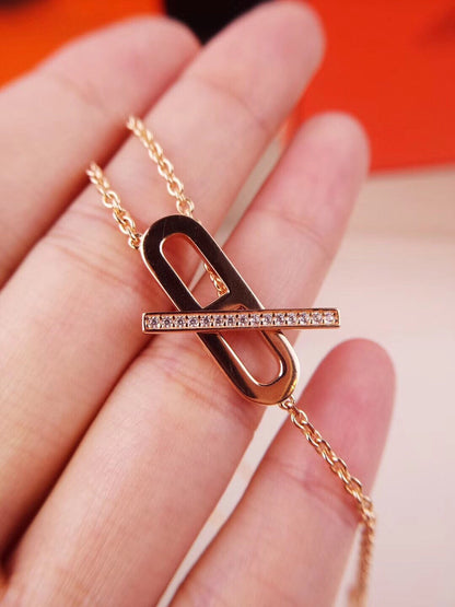 [Raffine]HM FIRE PIG NOSE NECKLACE TRENDY STREET