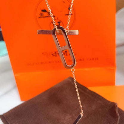 [Raffine]HM NECKLACE PLATINUM ROSE GOLD DIAMOND