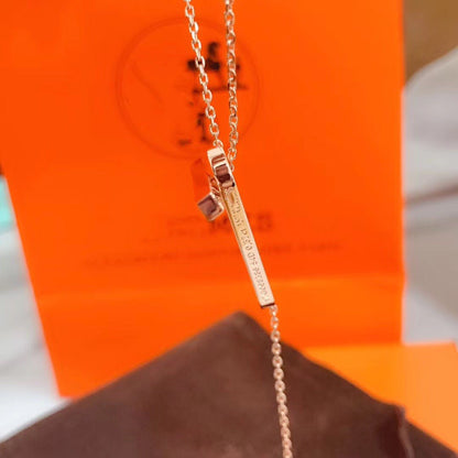 [Raffine]HM NECKLACE PLATINUM ROSE GOLD DIAMOND