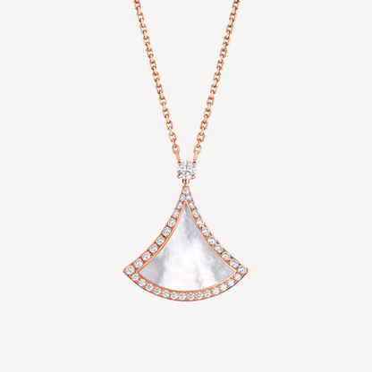 [Raffine] DREAM MOP COLLAR DE ORO ROSA CON DIAMANTES PAVÉ