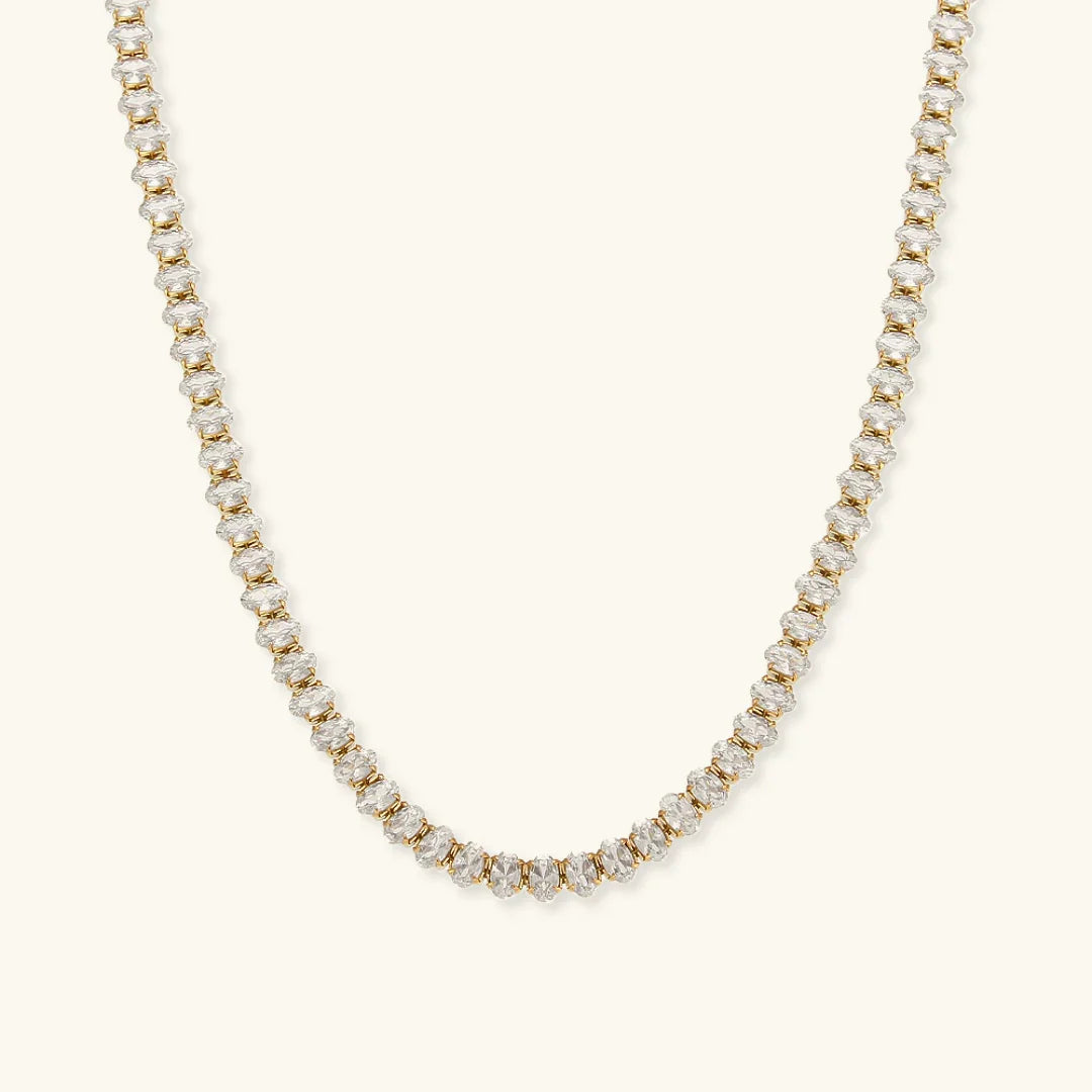 [Raffine]Wisteria Diamond Tennis Necklace