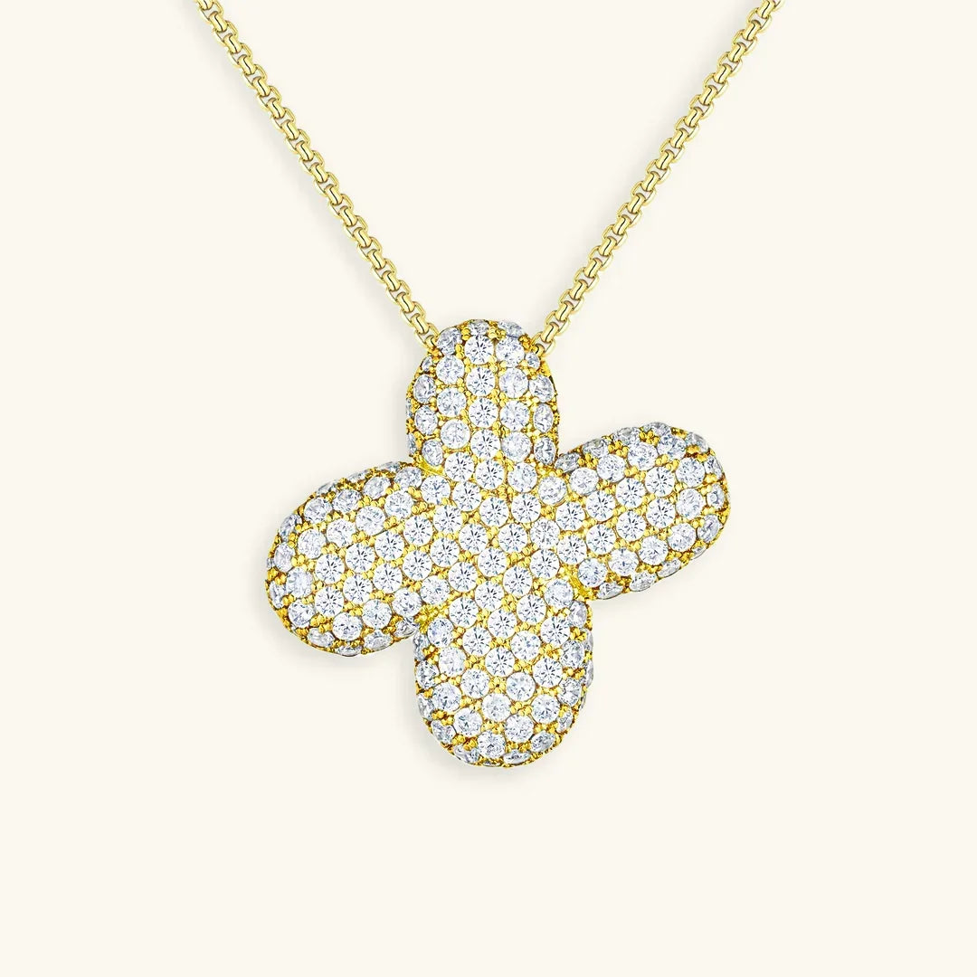 [Raffine]Bubble Initial Diamond Necklace