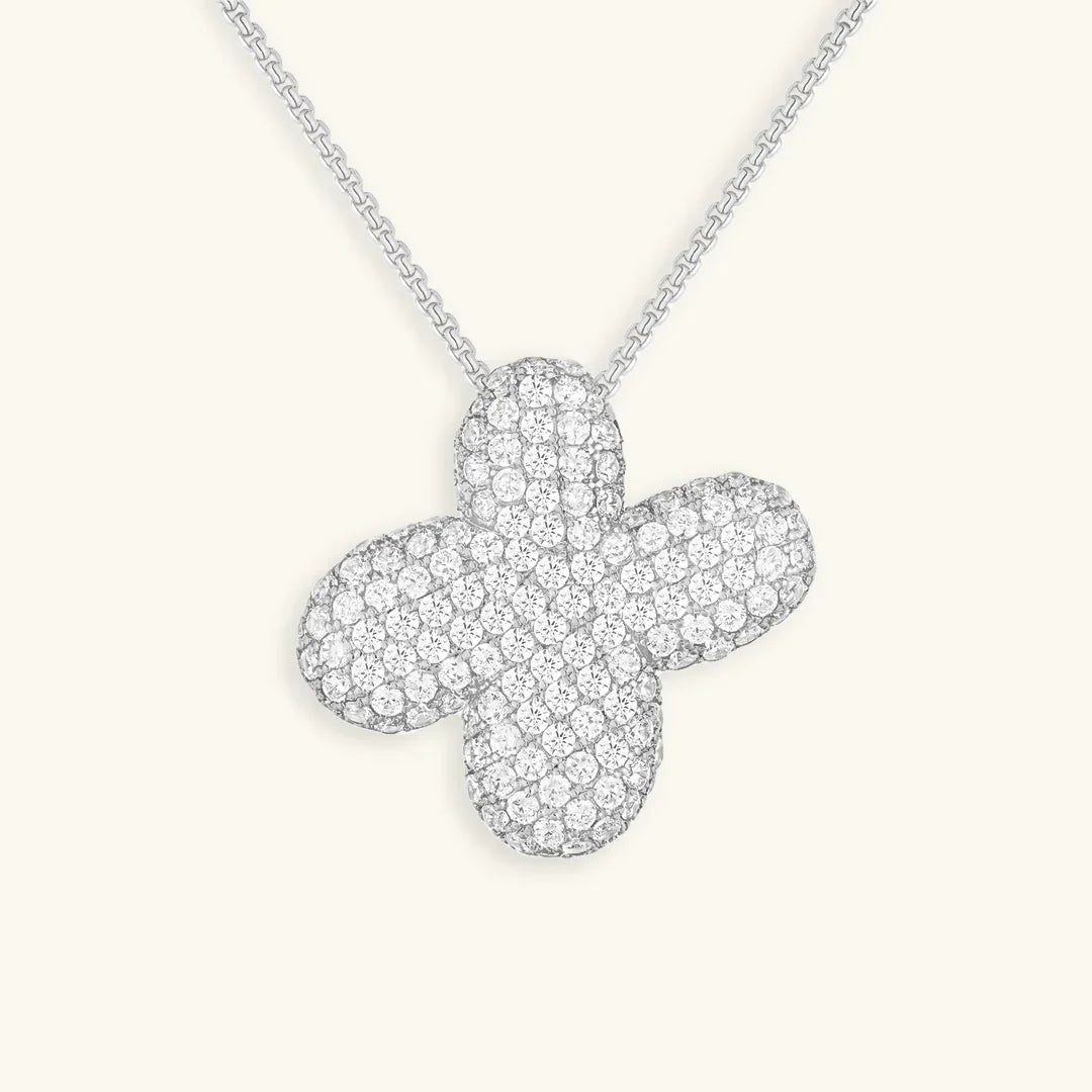 [Raffine]Bubble Initial Diamond Necklace
