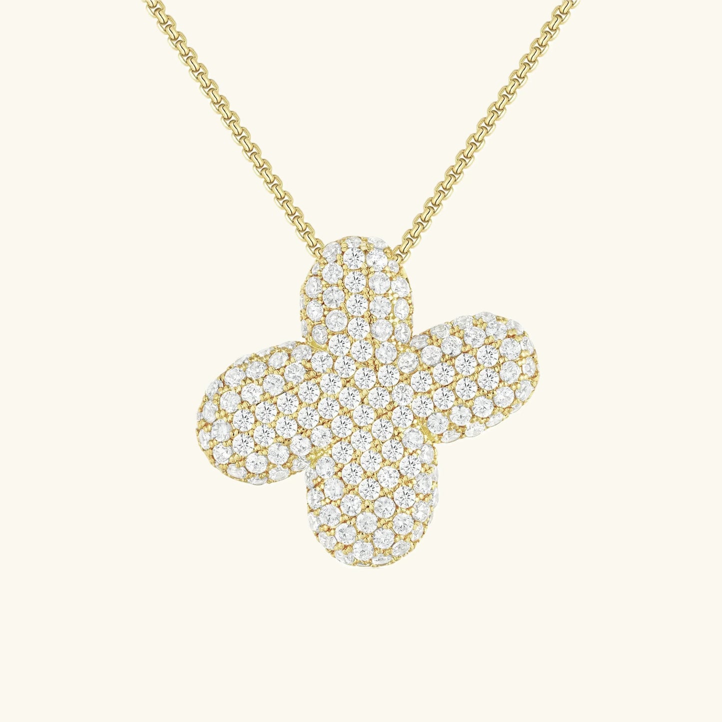 [Raffine]Bubble Initial Diamond Necklace