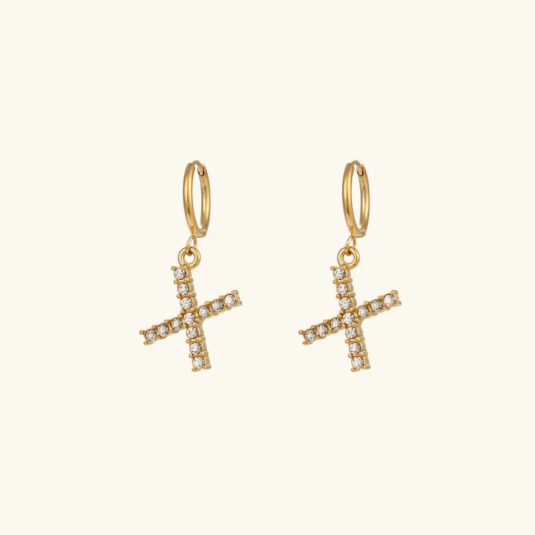 [Raffine]Wilhemina Initial Letter Earrings