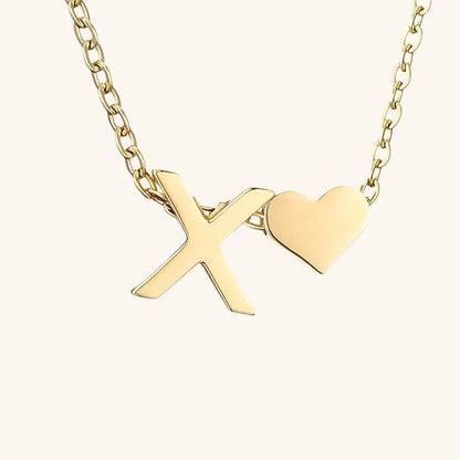 [Raffine]Ria Initial Letter Gold Necklace
