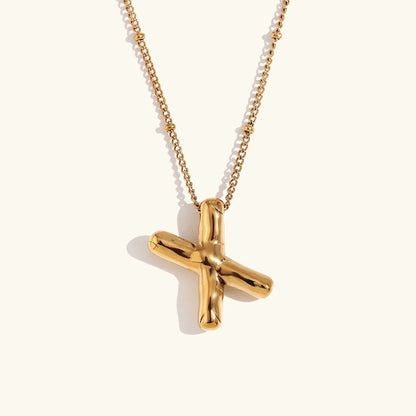 [Raffine]Balloon Gold Initial Necklace