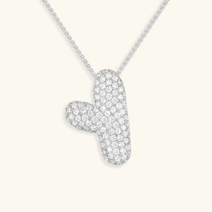 [Raffine]Bubble Initial Diamond Necklace
