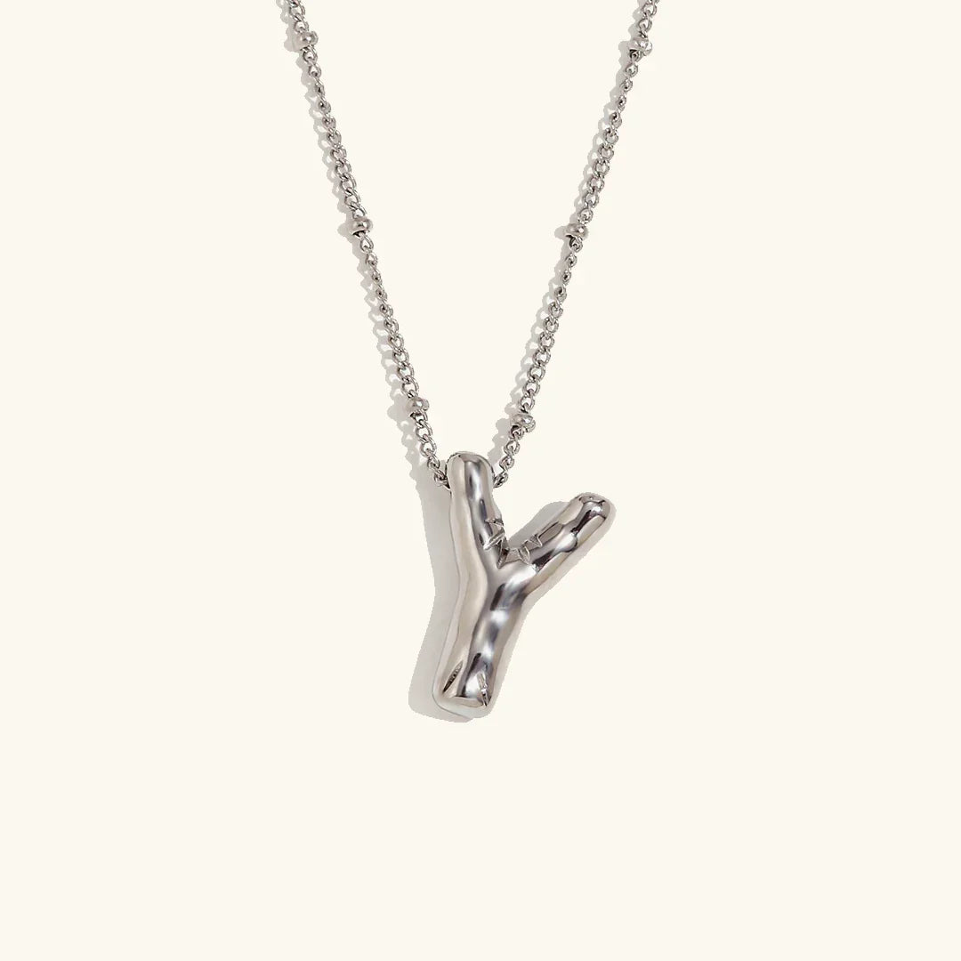 [Raffine]Balloon Gold Initial Necklace