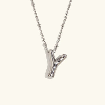 [Raffine]Balloon Gold Initial Necklace