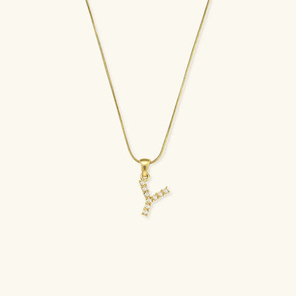 [Raffine]Augustine Initial Letter Pearl Necklace