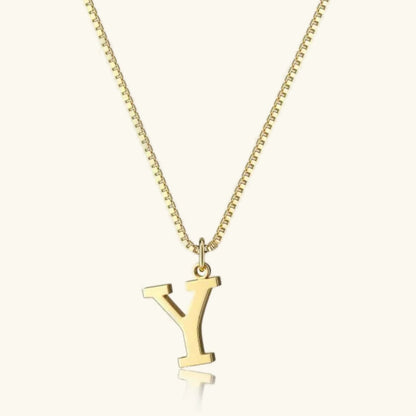 [Raffine]Therese Letter Initial Gold Necklace