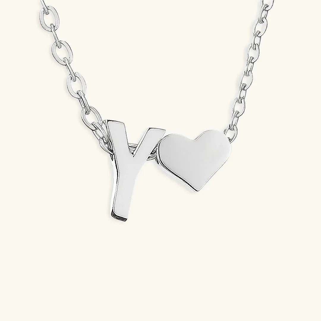 [Raffine]Ria Initial Letter Gold Necklace