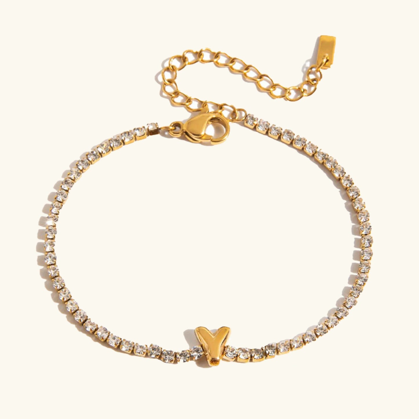 [Raffine]Avaria Bubble Letter Tennis Bracelet