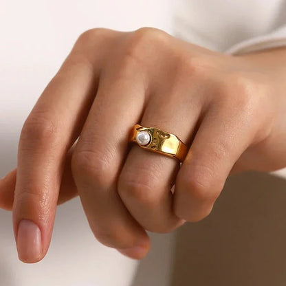 [Raffine]Cerulia Freshwater Pearl Ring