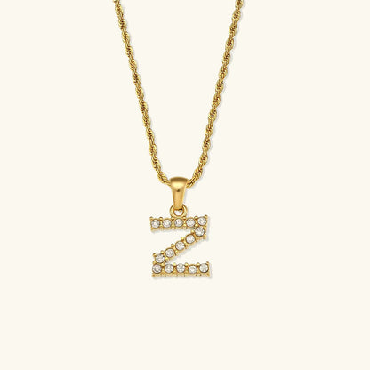 [Raffine]Maeve Letter Initial Diamond Necklace