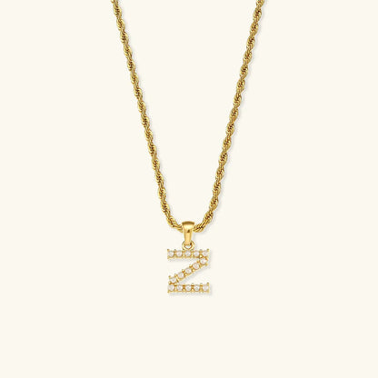 [Raffine]Elodie Initial Letter Pearl Necklace