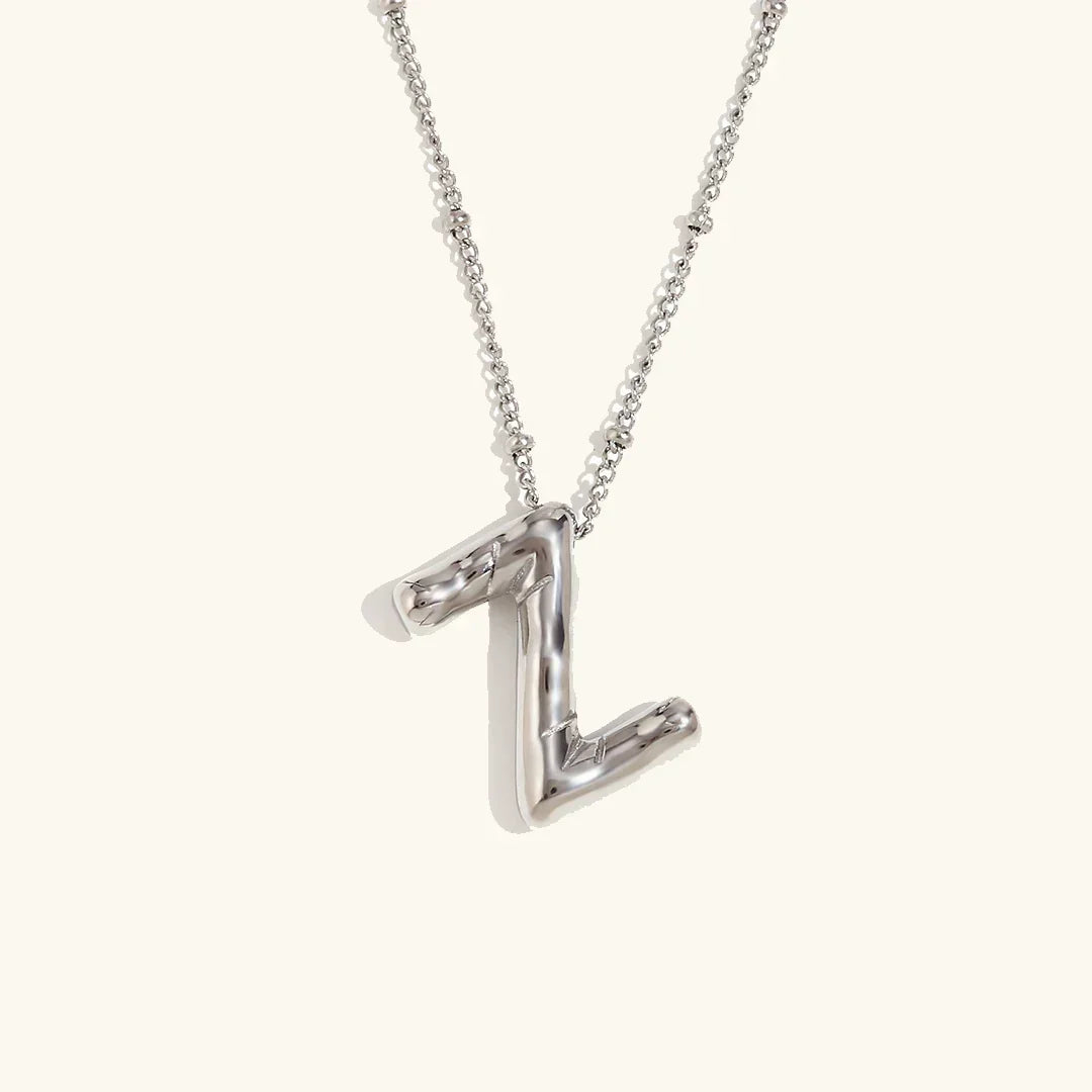 [Raffine]Balloon Gold Initial Necklace