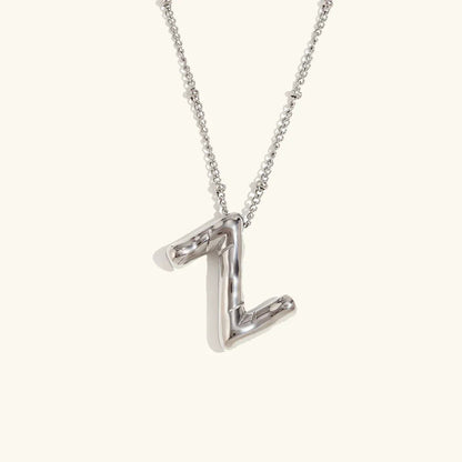 [Raffine]Balloon Gold Initial Necklace