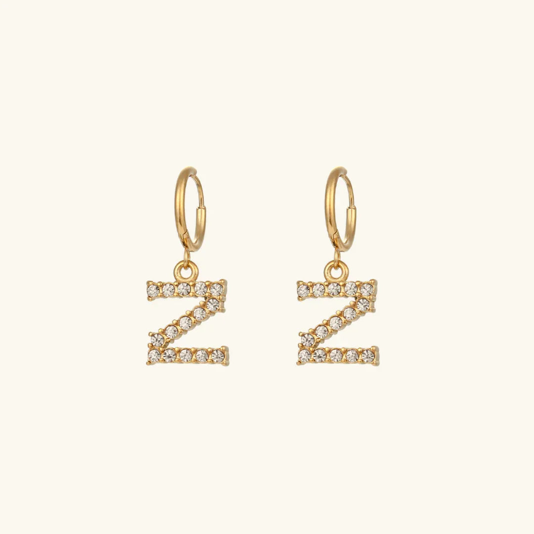 [Raffine]Wilhemina Initial Letter Earrings