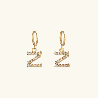 [Raffine]Wilhemina Initial Letter Earrings