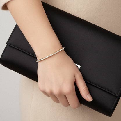 [Raffine]Kalista Diamond Gold Bangle