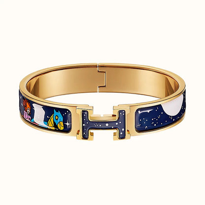 [Raffine]H STAR AND MOON BRACELET 12MM