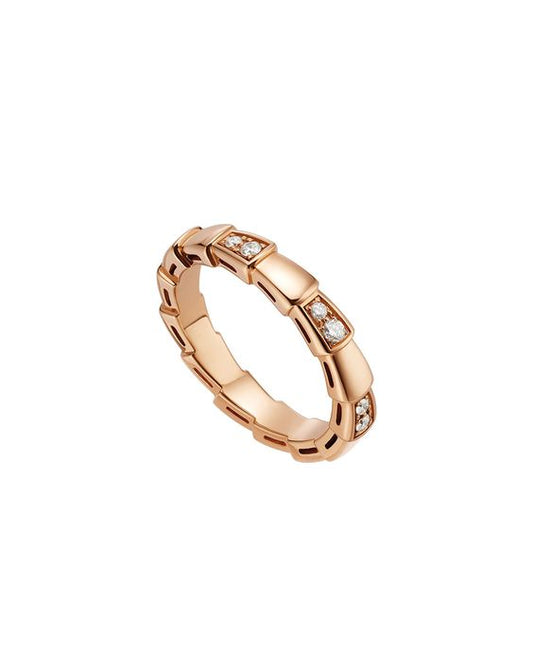 [Raffine]ANILLO SERPENTI ORO ROSA 3MM