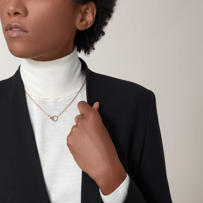 [Raffine]LOVE DOUBLE RING NECKLACE