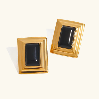 [Raffine]Sybil Gold Enamel Earrings
