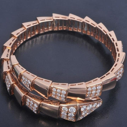 [Raffine]SERPENTI WIDE BRACELET PINK GOLD DIAMOND