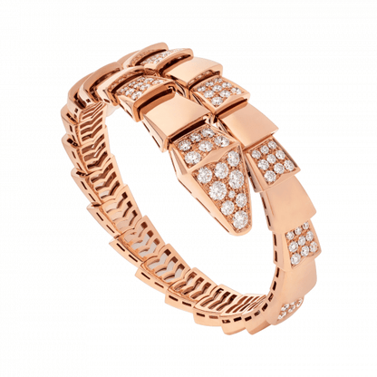 [Raffine]SERPENTI WIDE BRACELET PINK GOLD DIAMOND