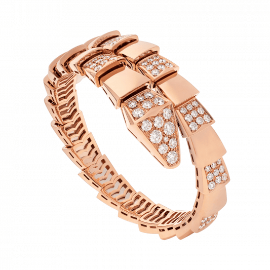 [Raffine]SERPENTI WIDE BRACELET PINK GOLD DIAMOND