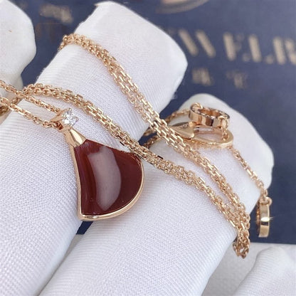 [Raffine]DREAM NECKLACE CARNELIAN 1 DIAMOND