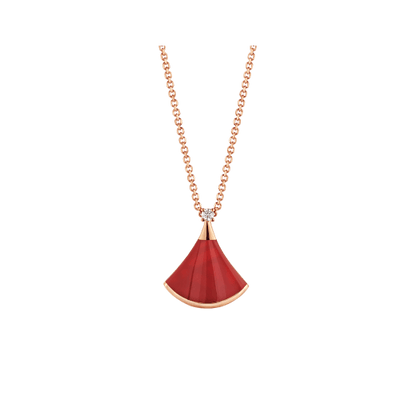 [Raffine]DREAM NECKLACE CARNELIAN 1 DIAMOND