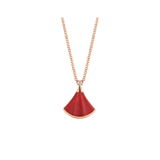 [Raffine]DREAM NECKLACE CARNELIAN 1 DIAMOND
