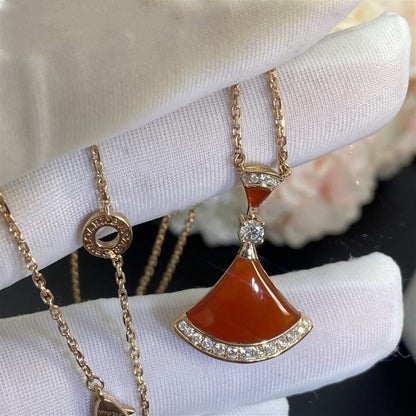 [Raffine] COLLAR DE ENSUEÑO CORNALINA DIAMANTE