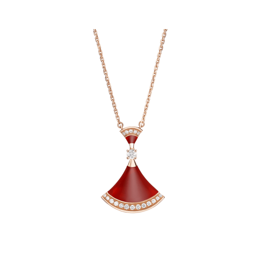 [Raffine] COLLAR DE ENSUEÑO CORNALINA DIAMANTE