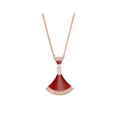 [Raffine] COLLAR DE ENSUEÑO CORNALINA DIAMANTE
