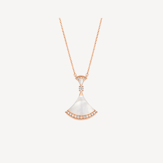[Raffine]DREAM NECKLACE MOP PINK GOLD DIAMOND