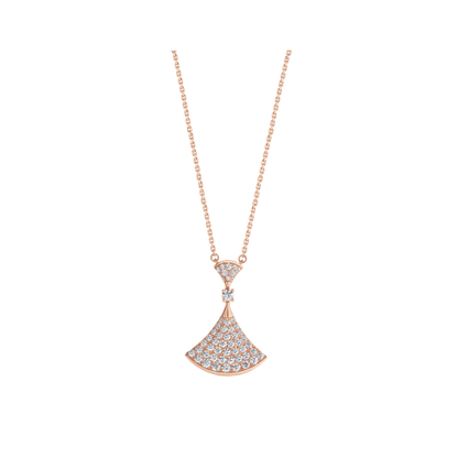[Raffine] COLLAR DE ENSUEÑO EN ORO ROSA CON DIAMANTES