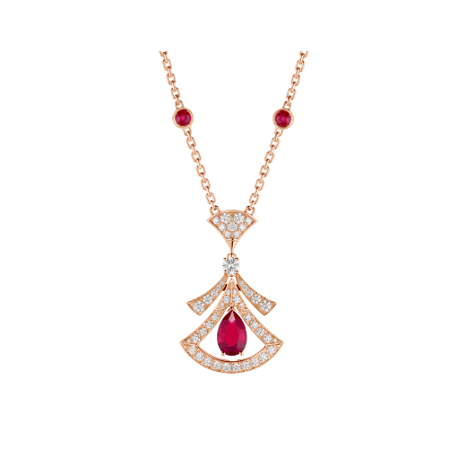 [Raffine] COLLAR DE ENSUEÑO CORNALINA DIAMANTE ORO ROSA