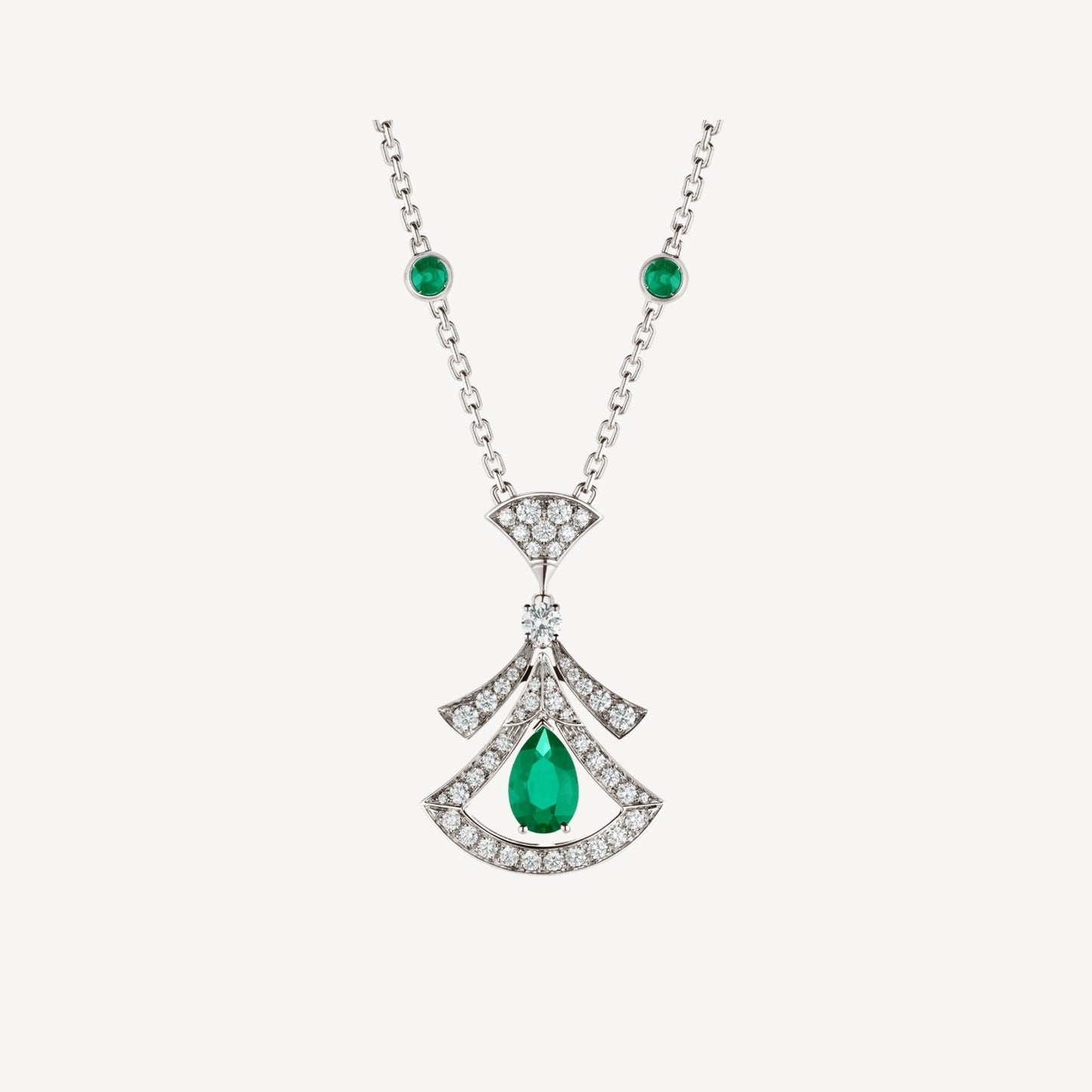 [Raffine]DREAM NECKLACE MALACHITE DIAMOND SILVER