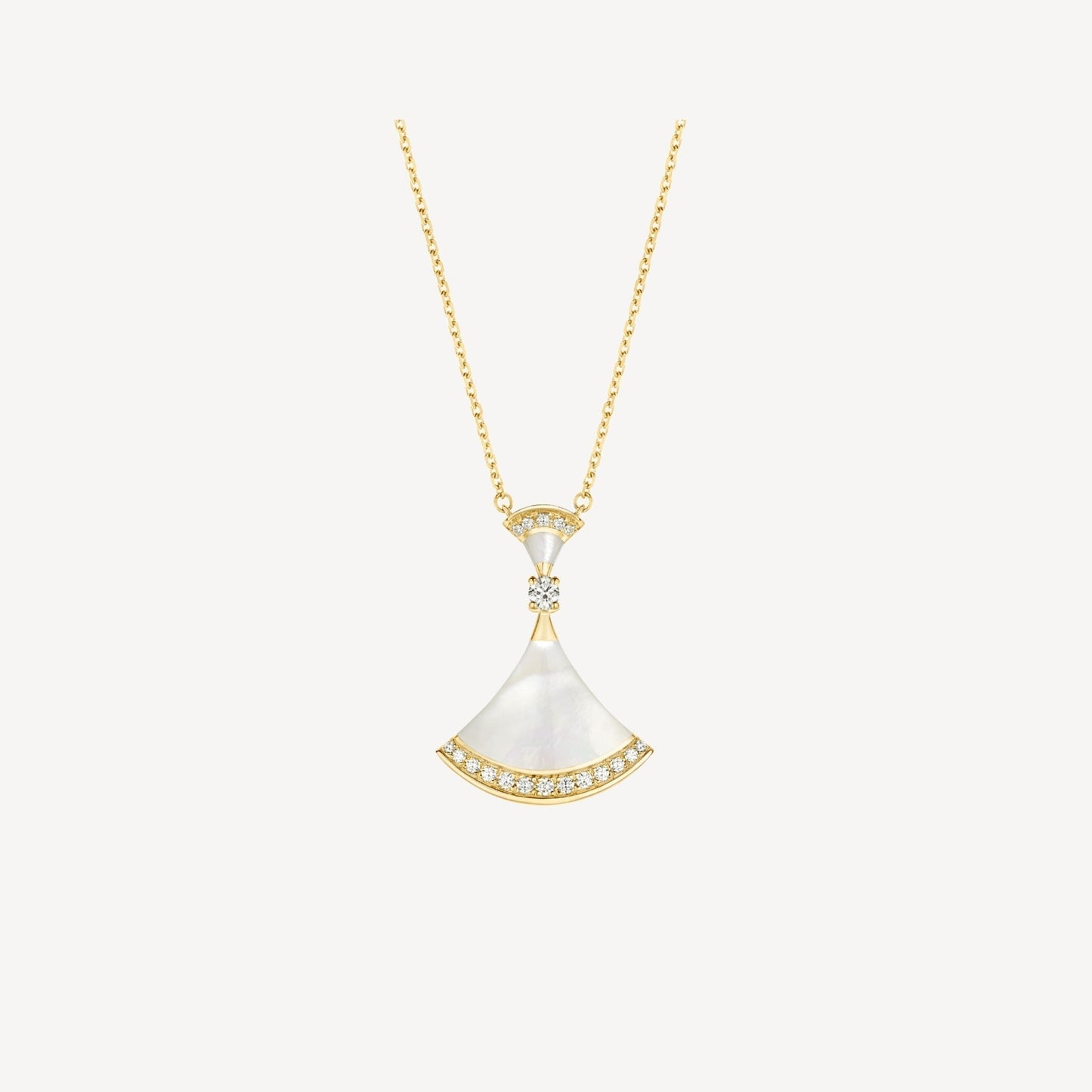 [Raffine]DREAM NECKLACE MOP GOLD DIAMOND