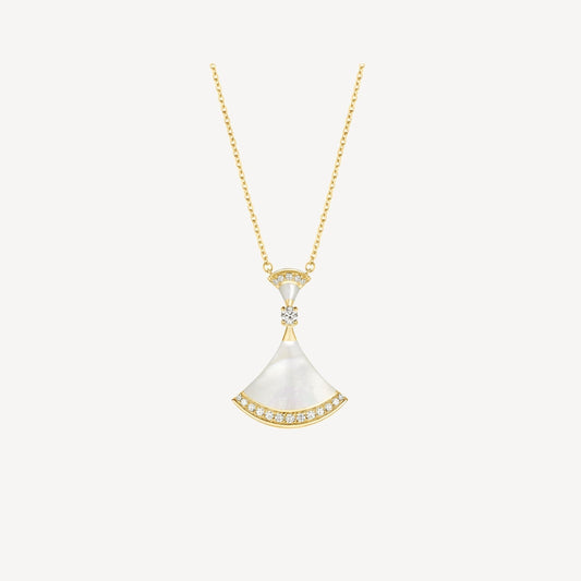 [Raffine]DREAM NECKLACE MOP GOLD DIAMOND