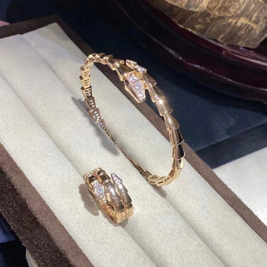 [Raffine]SERPENTI BRACELET DIAMONDS PINK GOLD