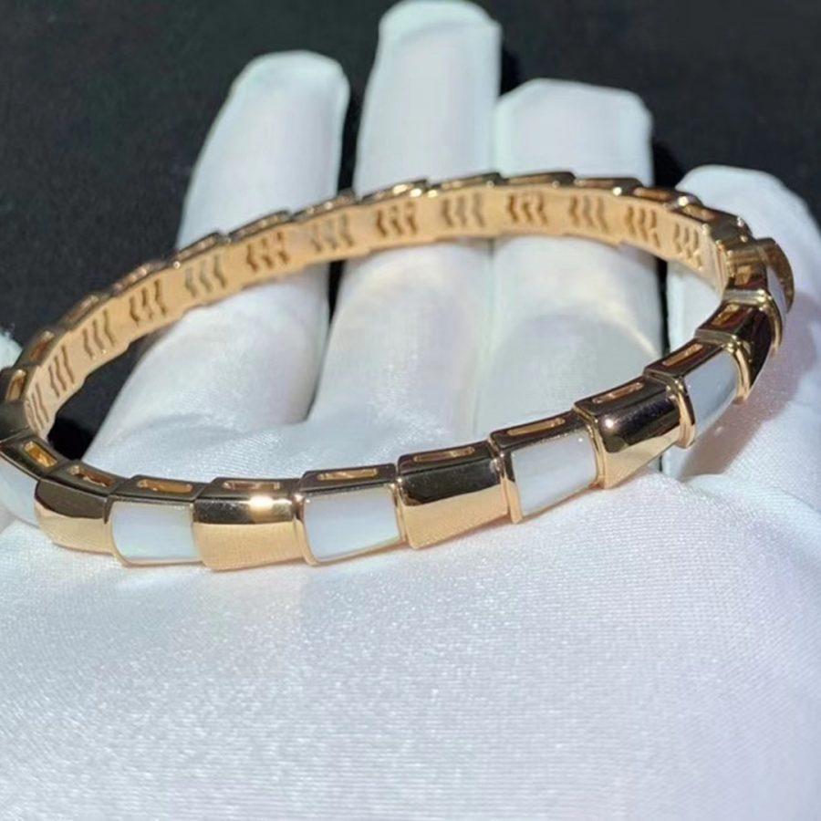 [Raffine]SERPENTI BRACELET PINK GOLD MOP