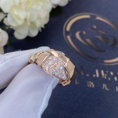 [Raffine]ANILLO SERPENTI ORO ROSA DIAMANTE